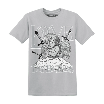 NastyJamz-Wolf-Grey-12s-T-Shirt-Match-Love-Thy-Haters-Angel