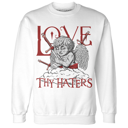 Dune Red 13s Sweatshirt Match Love Thy Haters Angel - NastyJamz