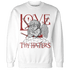 Dune Red 13s Sweatshirt Match Love Thy Haters Angel - NastyJamz