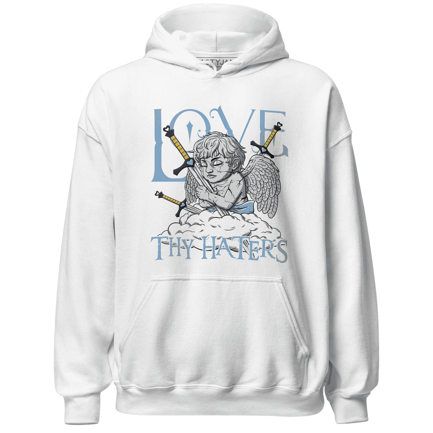 First In Flight 1s Hoodie Match Love Thy Haters Angel - NastyJamz