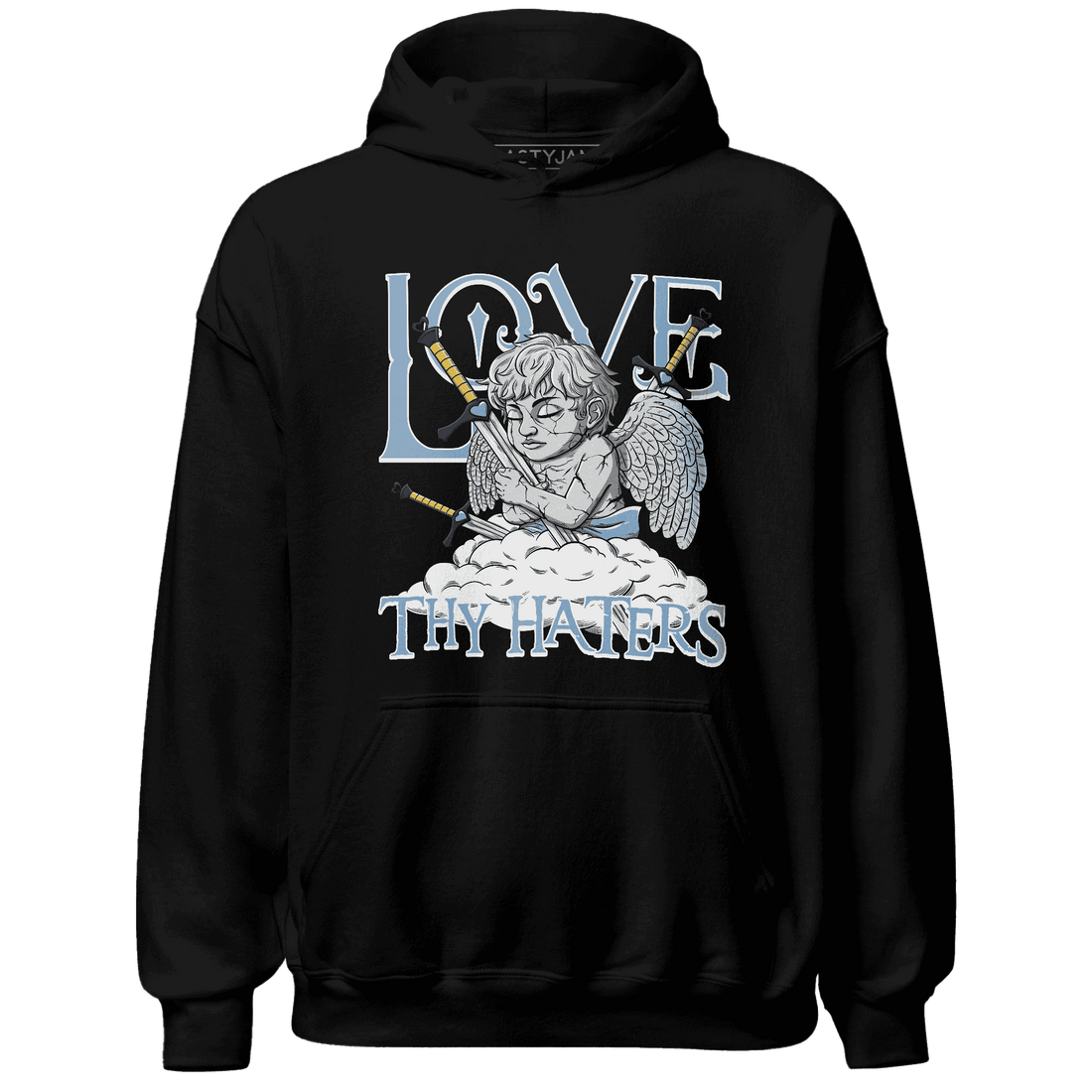 First In Flight 1s Hoodie Match Love Thy Haters Angel - NastyJamz