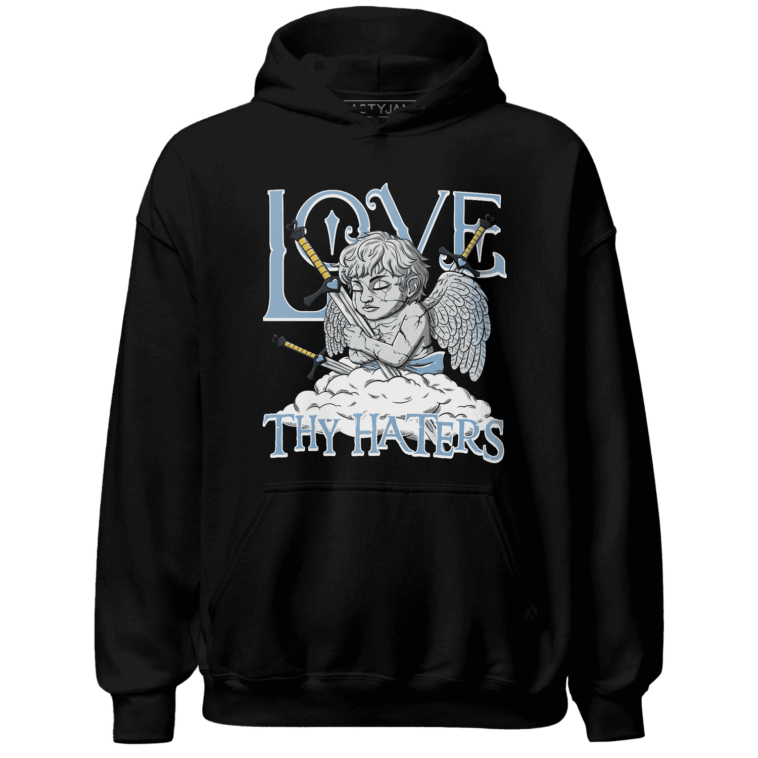 First In Flight 1s Hoodie Match Love Thy Haters Angel - NastyJamz