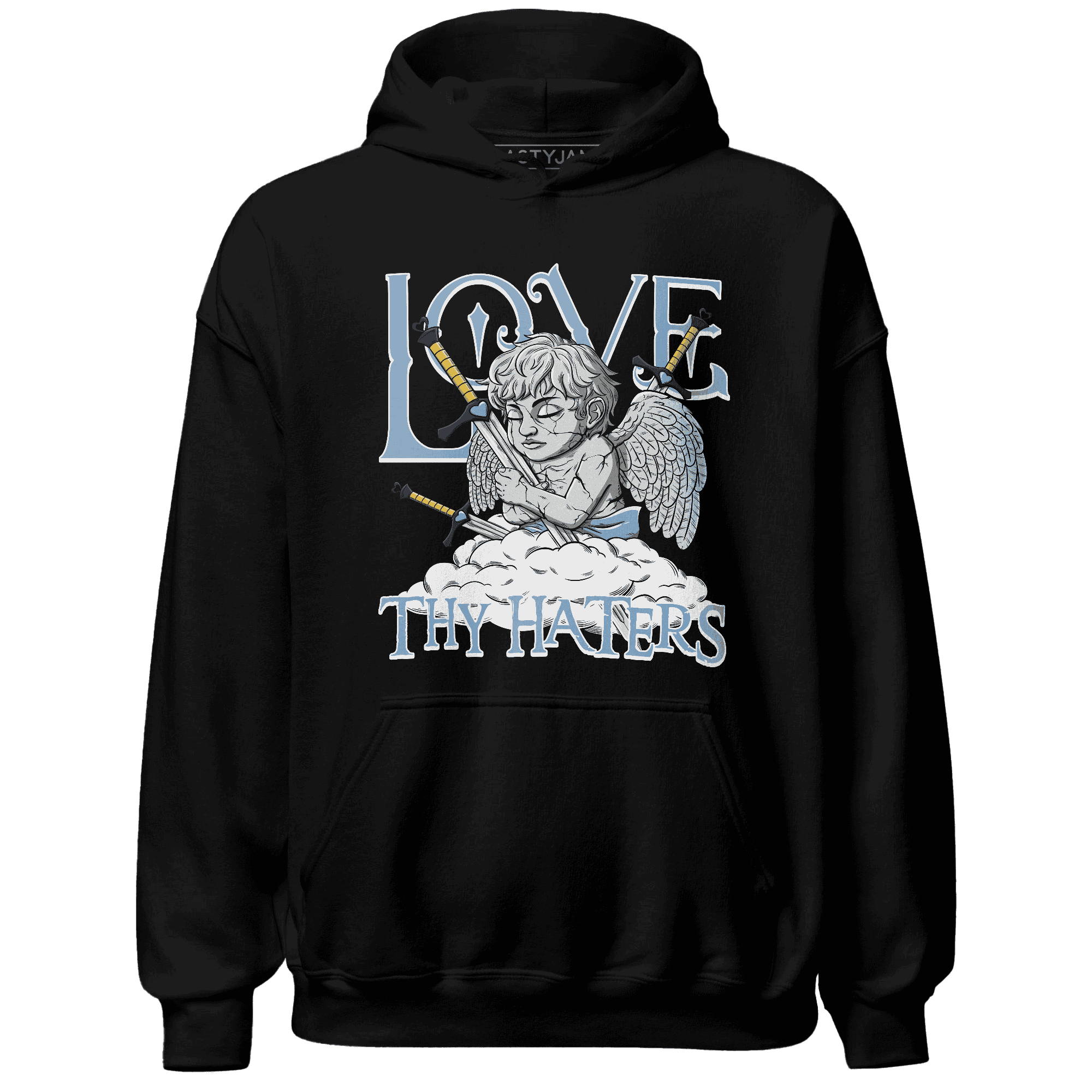 First In Flight 1s Hoodie Match Love Thy Haters Angel - NastyJamz