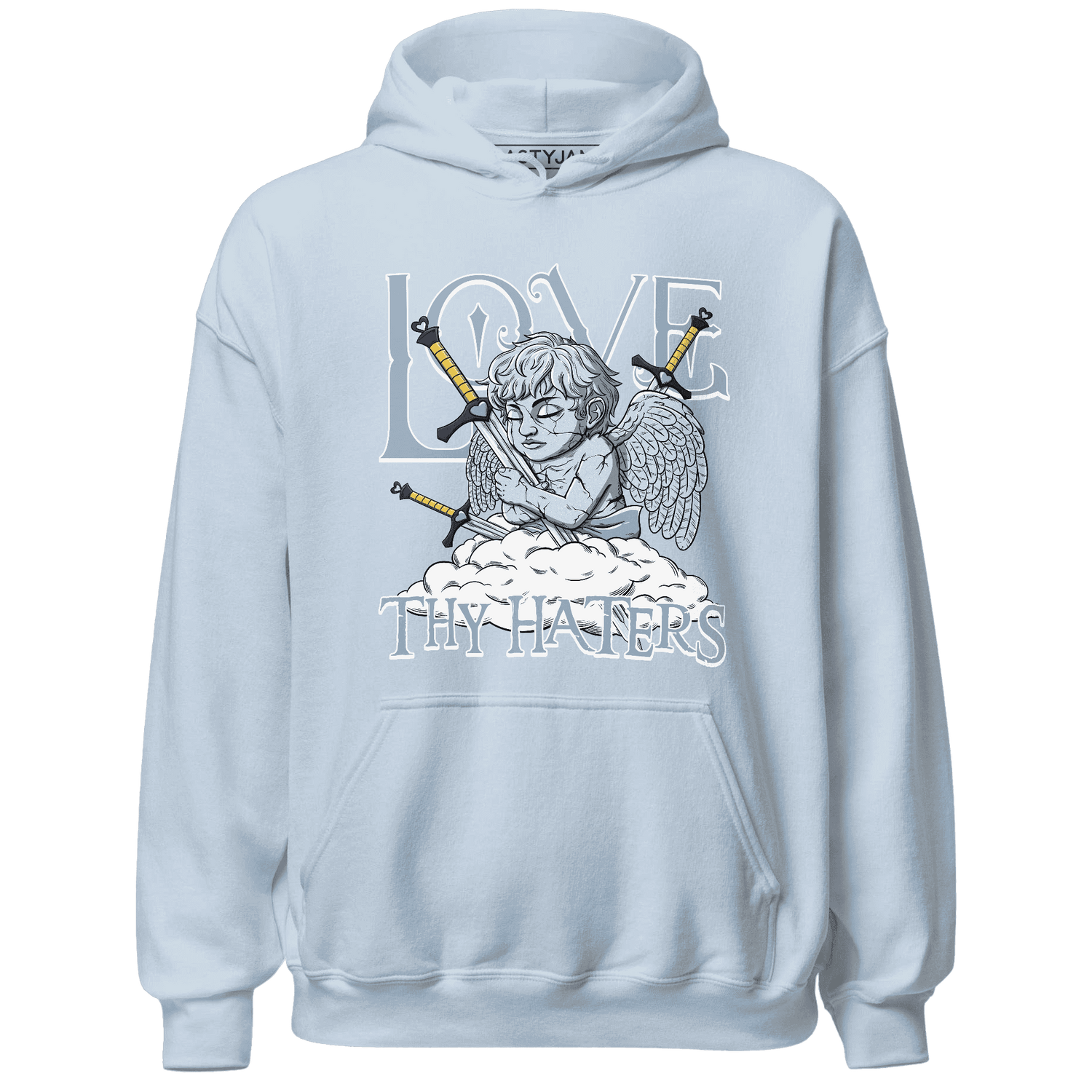 First In Flight 1s Hoodie Match Love Thy Haters Angel - NastyJamz
