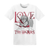 High 85 Metallic Burgundy 1s T Shirt Match Love Thy Haters Angel - NastyJamz