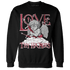 High 85 Metallic Burgundy 1s Sweatshirt Match Love Thy Haters Angel - NastyJamz