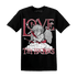 High 85 Metallic Burgundy 1s T Shirt Match Love Thy Haters Angel - NastyJamz