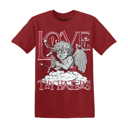 High 85 Metallic Burgundy 1s T Shirt Match Love Thy Haters Angel - NastyJamz
