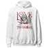 High 85 Metallic Burgundy 1s Hoodie Match Love Thy Haters Angel - NastyJamz