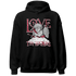 High 85 Metallic Burgundy 1s Hoodie Match Love Thy Haters Angel - NastyJamz