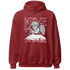 High 85 Metallic Burgundy 1s Hoodie Match Love Thy Haters Angel - NastyJamz