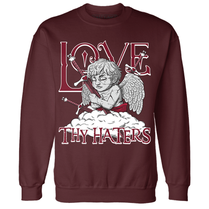 High White Team Red 1s Sweatshirt Match Love Thy Haters Angel - NastyJamz