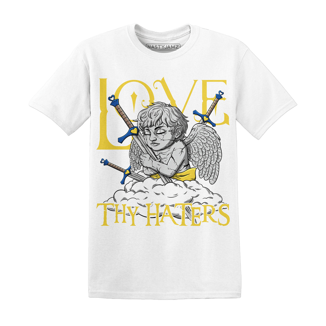 Low OG Canary TVSC 1s T Shirt Match Love Thy Haters Angel - NastyJamz