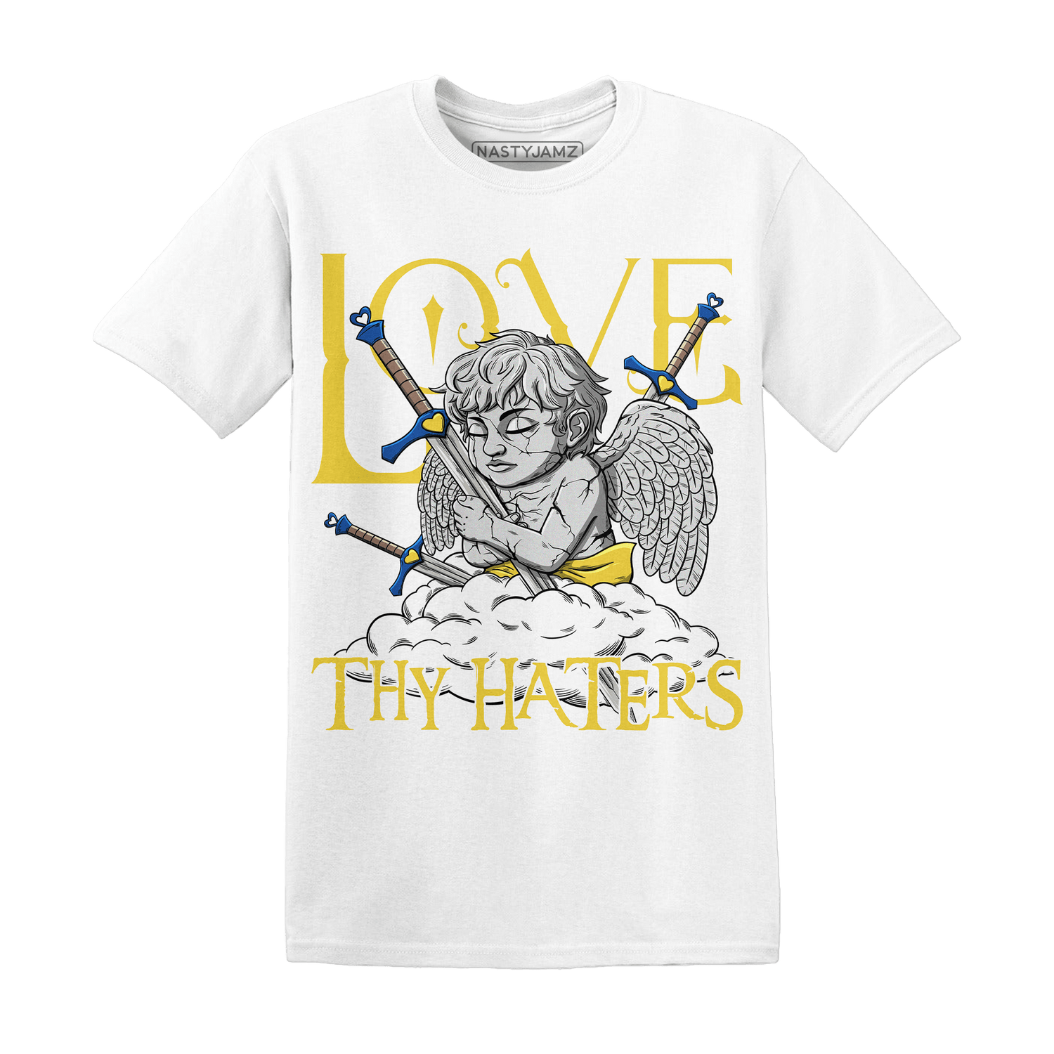 Low OG Canary TVSC 1s T Shirt Match Love Thy Haters Angel - NastyJamz