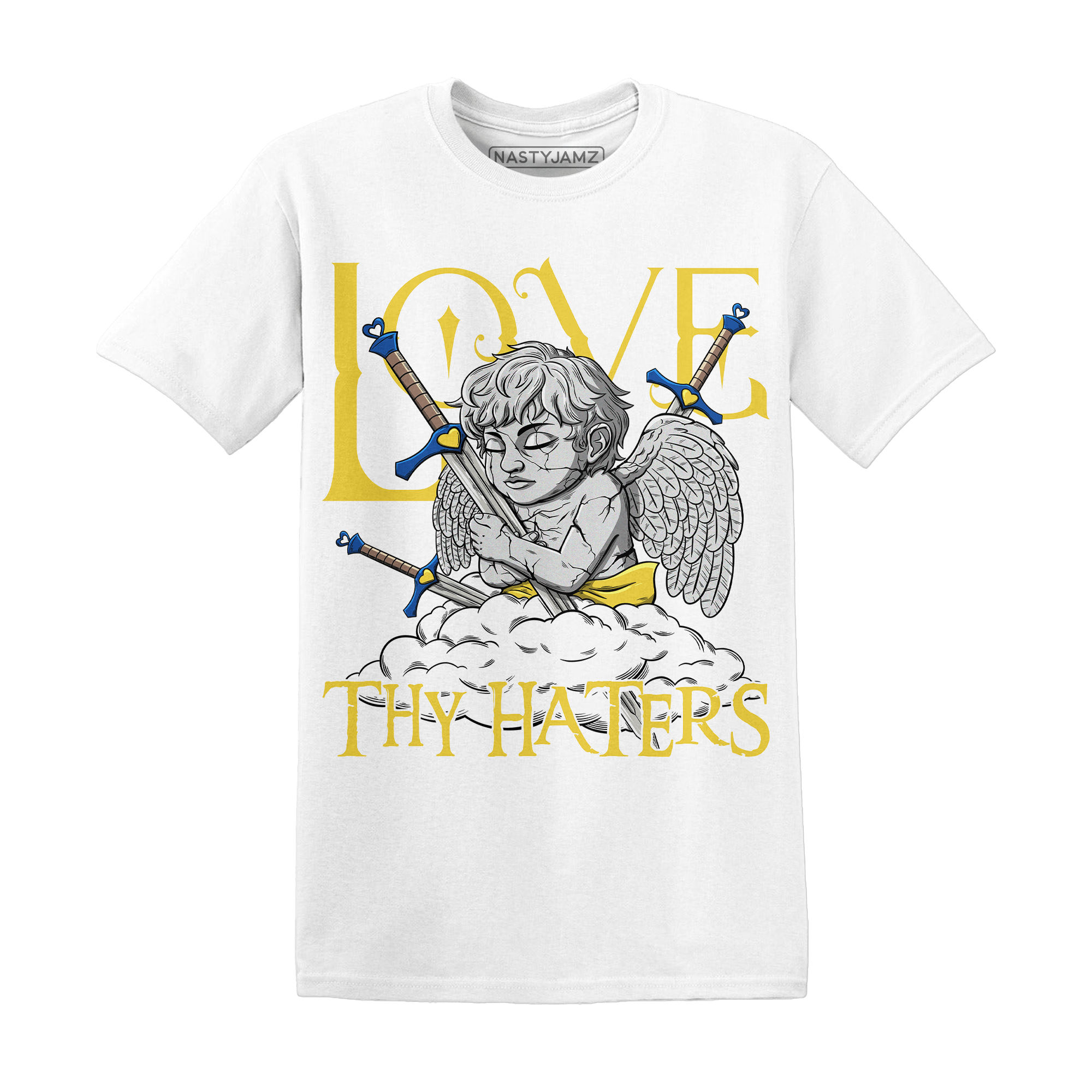 Low OG Canary TVSC 1s T Shirt Match Love Thy Haters Angel - NastyJamz