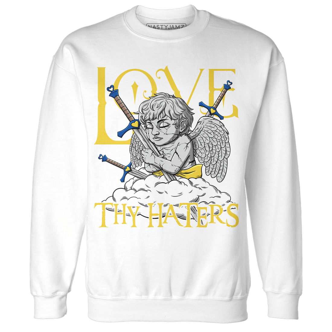 Low OG Canary TVSC 1s Sweatshirt Match Love Thy Haters Angel - NastyJamz