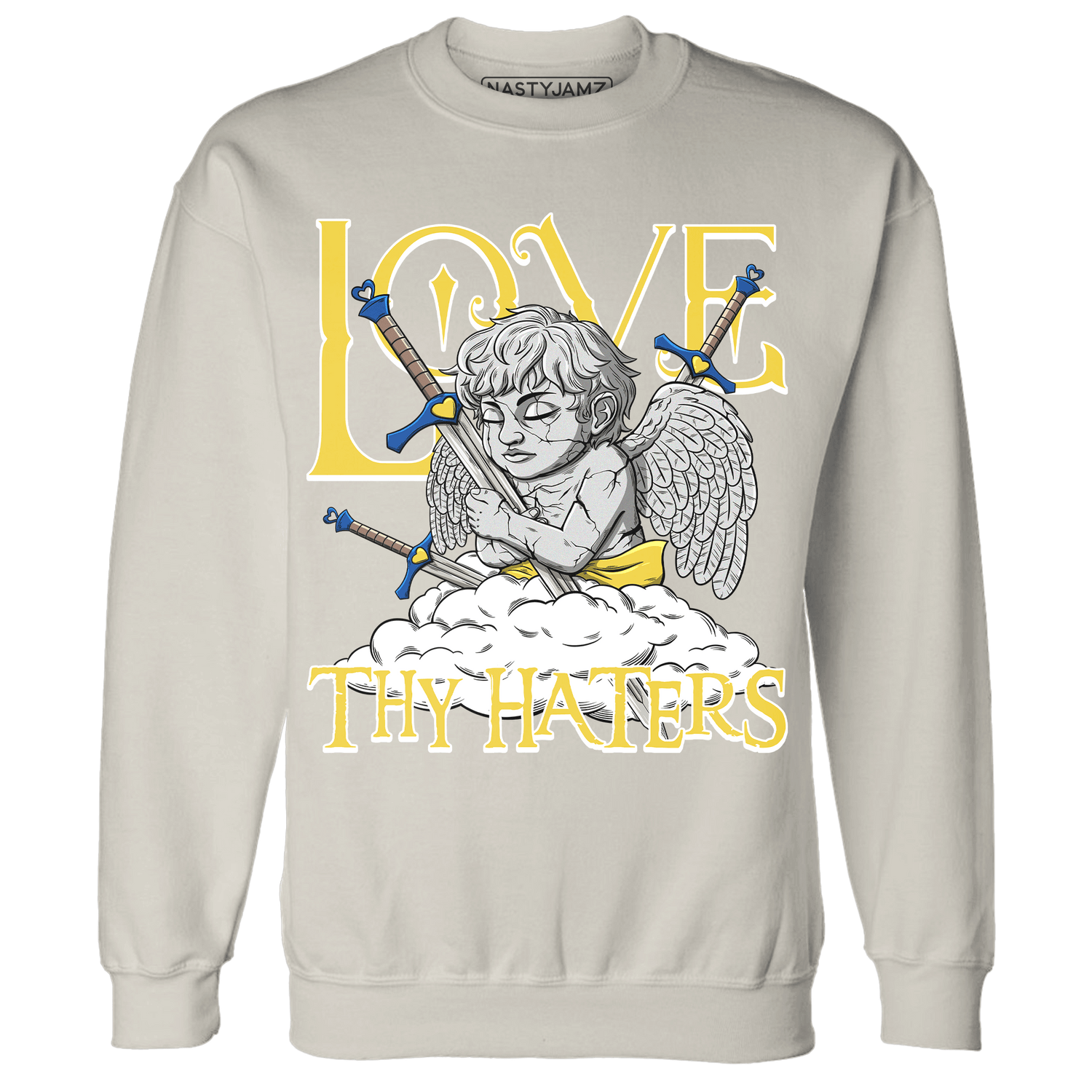 Low OG Canary TVSC 1s Sweatshirt Match Love Thy Haters Angel - NastyJamz