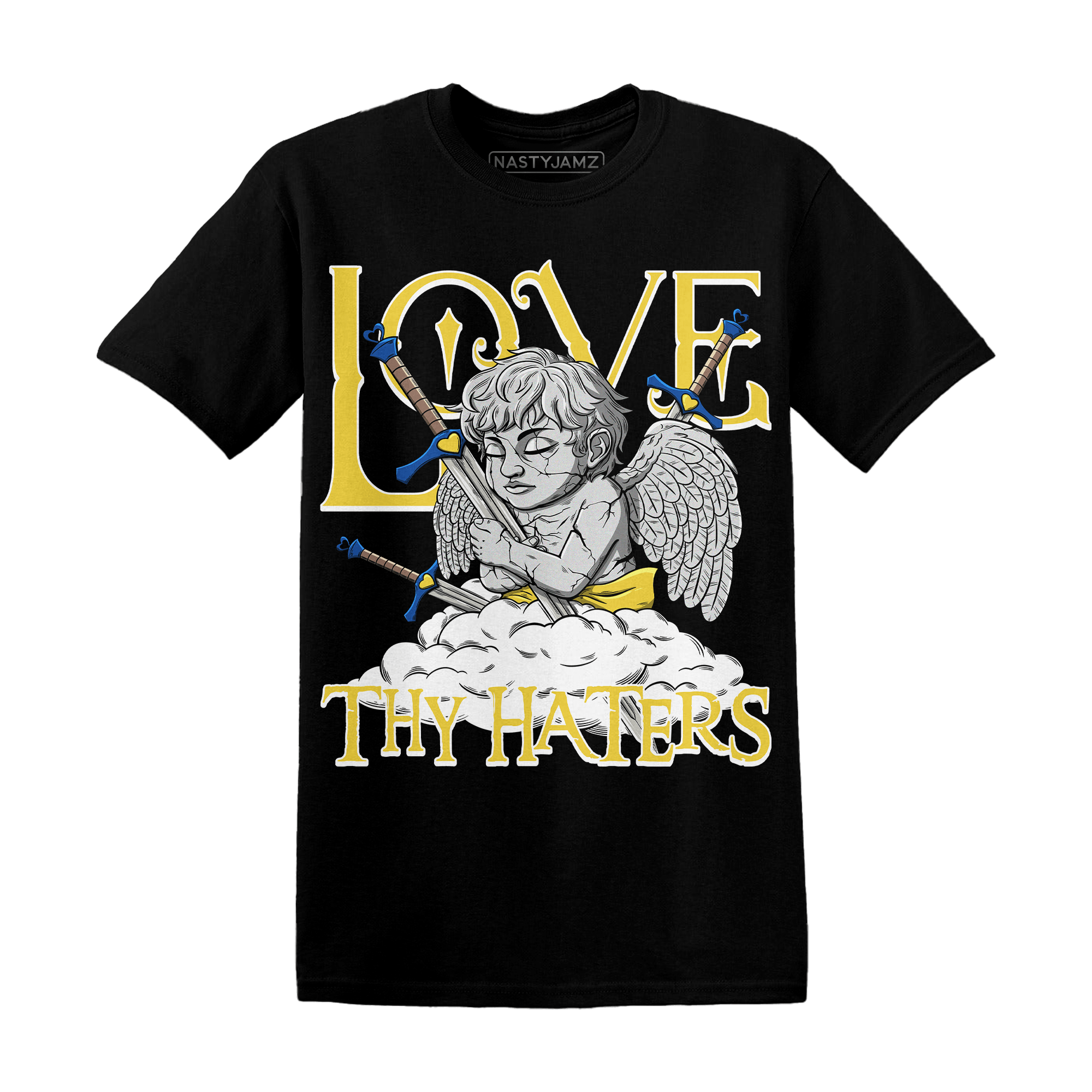 Low OG Canary TVSC 1s T Shirt Match Love Thy Haters Angel - NastyJamz