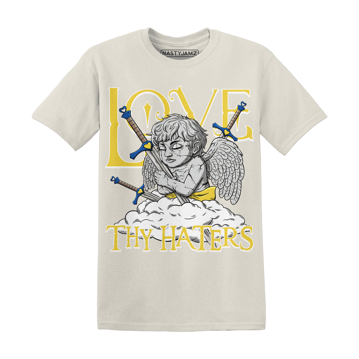 Low OG Canary TVSC 1s T Shirt Match Love Thy Haters Angel - NastyJamz