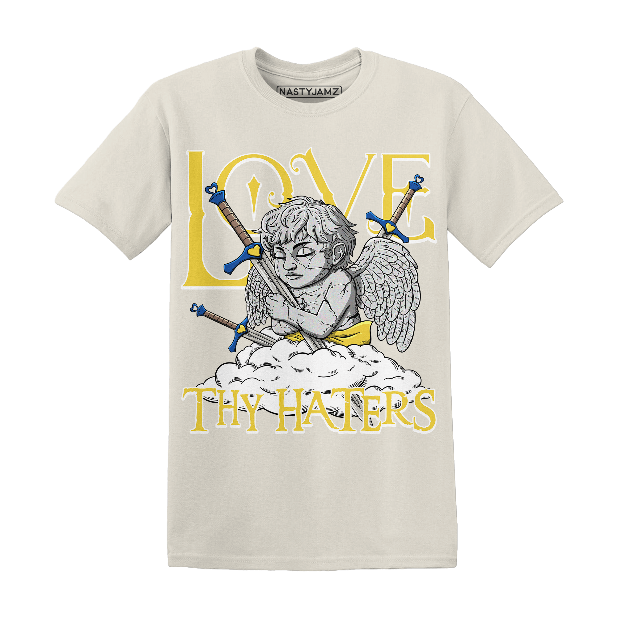Low OG Canary TVSC 1s T Shirt Match Love Thy Haters Angel - NastyJamz