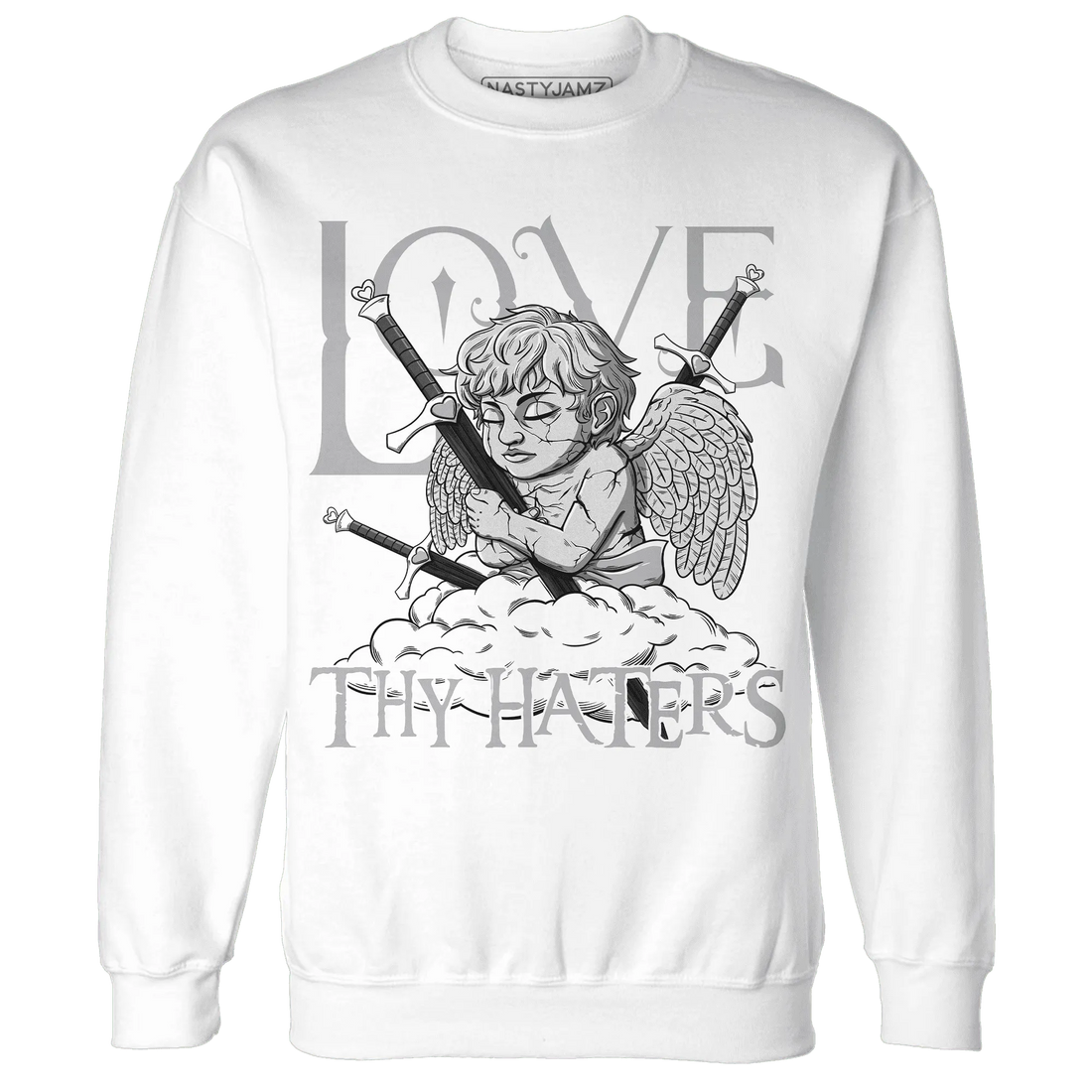 Wolf-Grey-1s-Sweatshirt-Match-Love-Thy-Haters-Angel