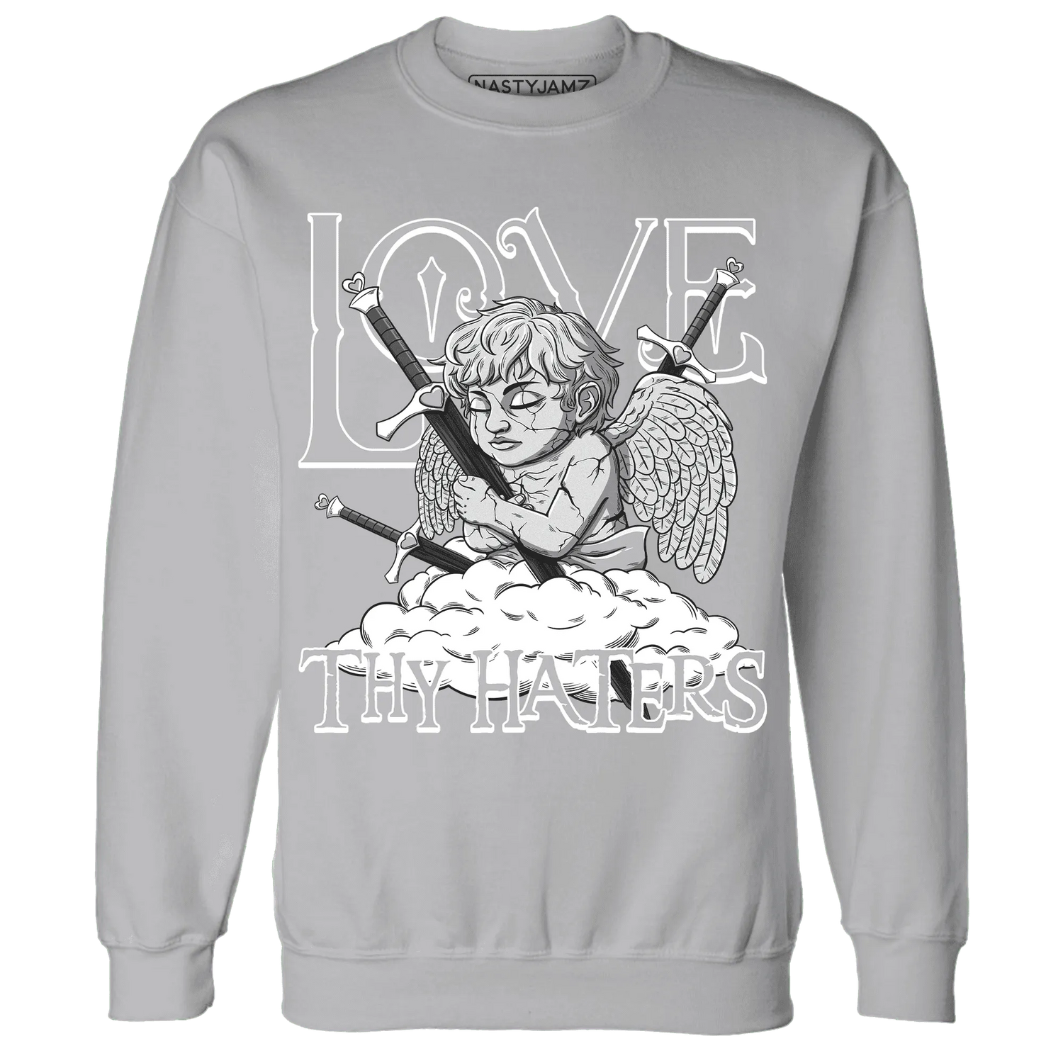 Wolf-Grey-1s-Sweatshirt-Match-Love-Thy-Haters-Angel
