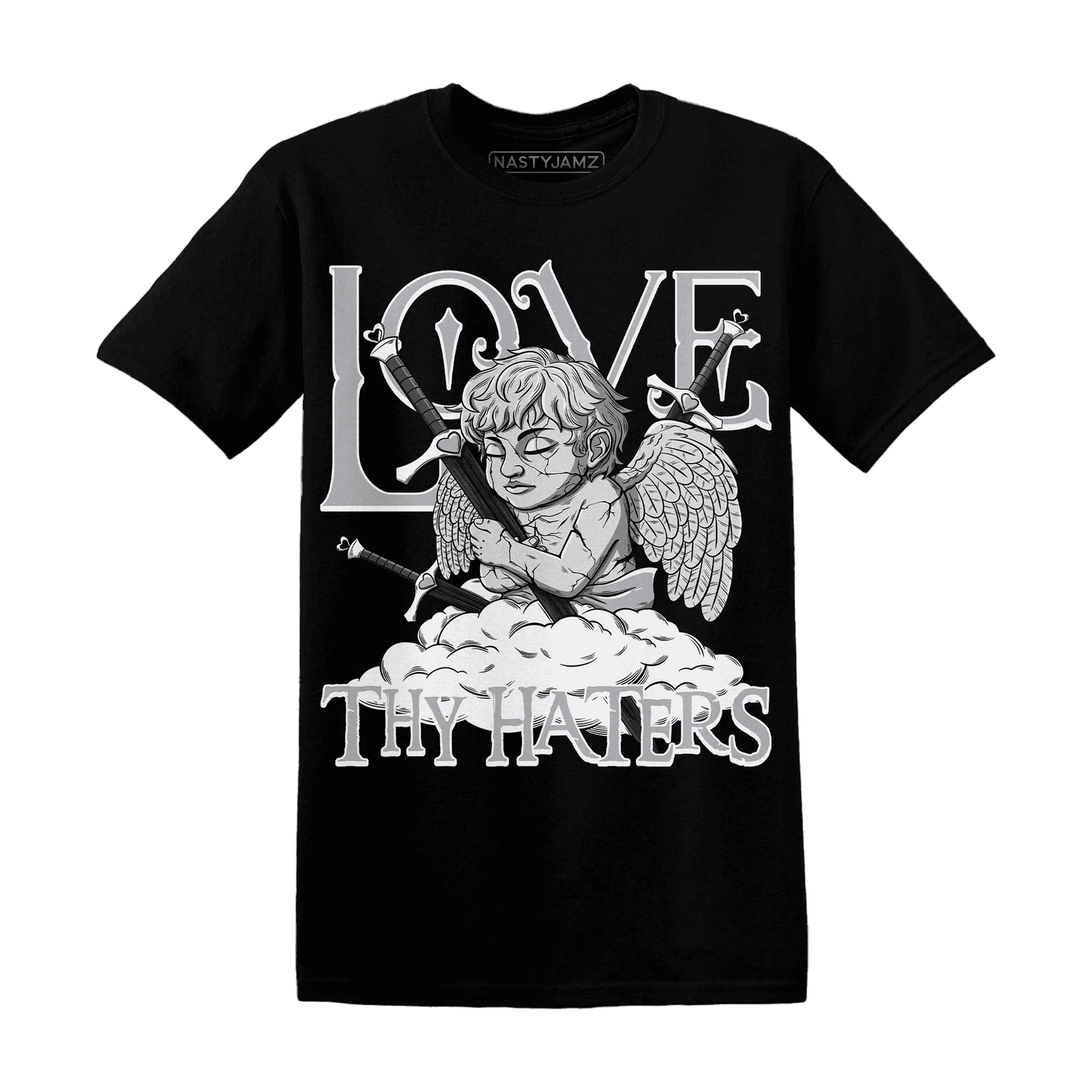 Wolf-Grey-1s-T-Shirt-Match-Love-Thy-Haters-Angel
