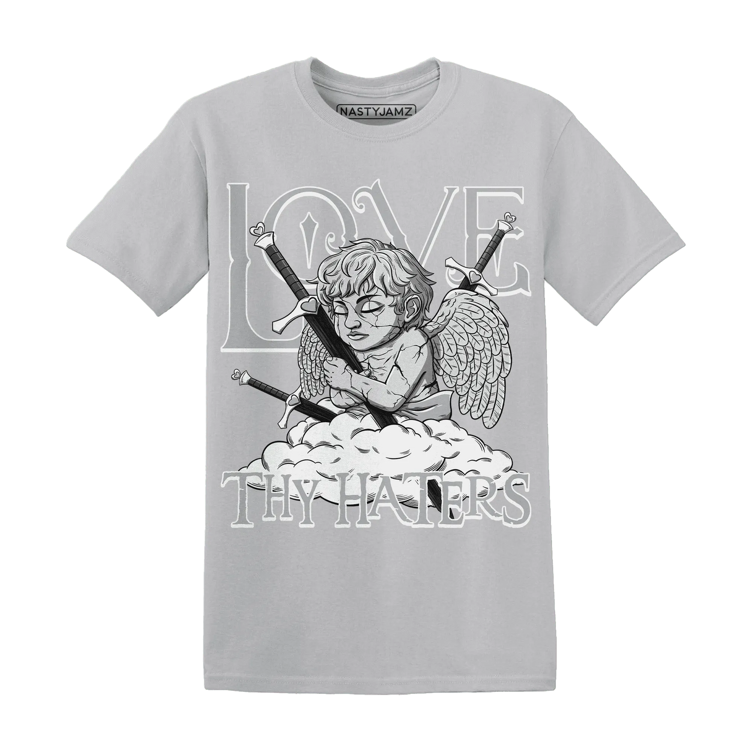 Wolf-Grey-1s-T-Shirt-Match-Love-Thy-Haters-Angel