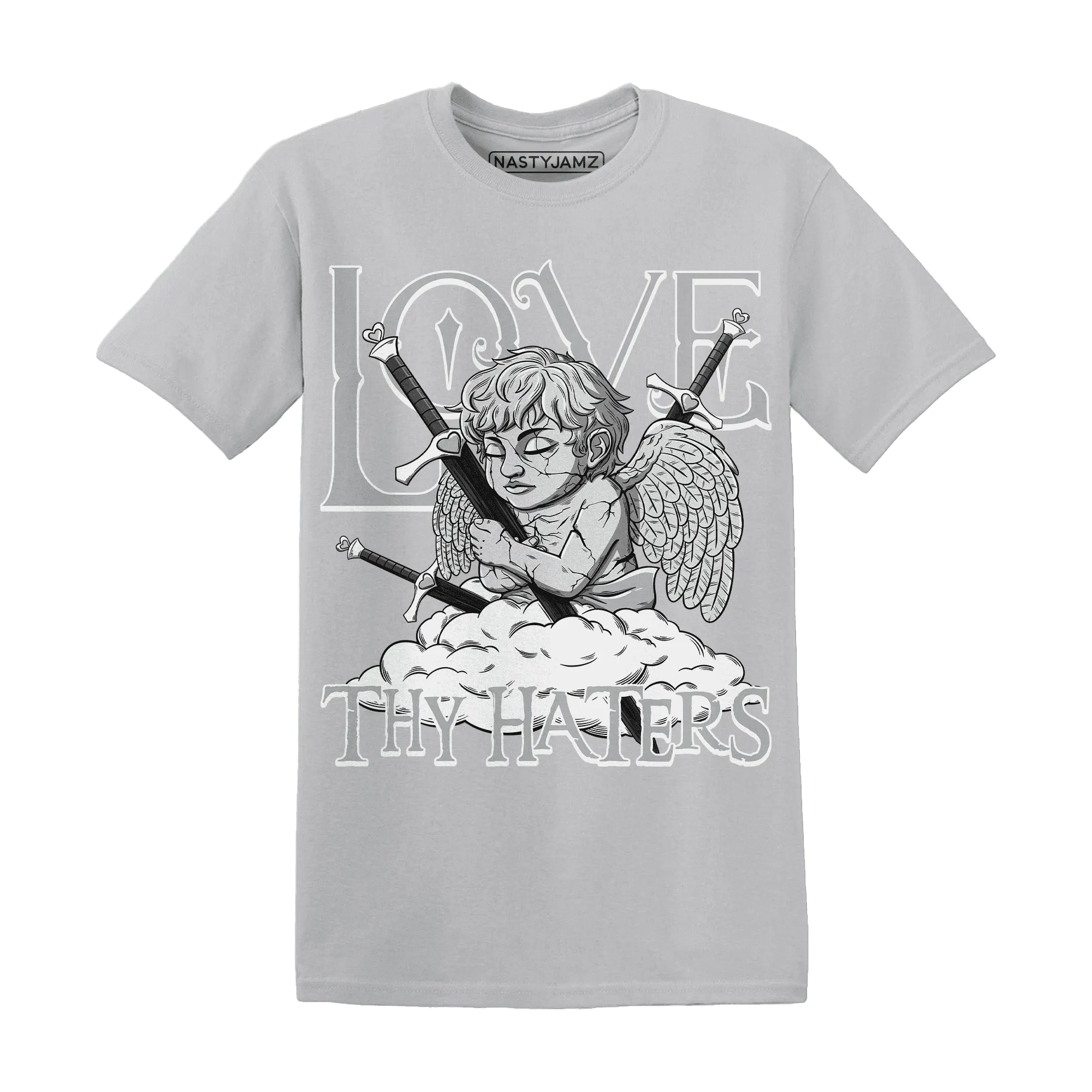 Wolf-Grey-1s-T-Shirt-Match-Love-Thy-Haters-Angel