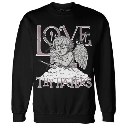 NastyJamz-Black-Violet-Ore-3s-Sweatshirt-Match-Love-Thy-Haters-Angel