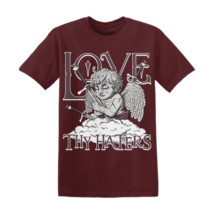 NastyJamz-Burgundy-Crush-3s-T-Shirt-Match-Love-Thy-Haters-Angel