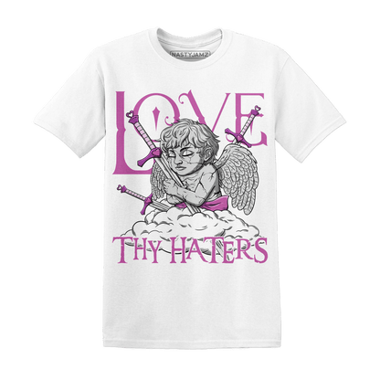 GS Hyper Violet 4s T Shirt Love Thy Haters Angel - NastyJamz