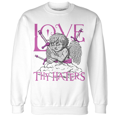 GS Hyper Violet 4s Sweatshirt Match Love Thy Haters Angel - NastyJamz