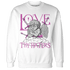 GS Hyper Violet 4s Sweatshirt Match Love Thy Haters Angel - NastyJamz