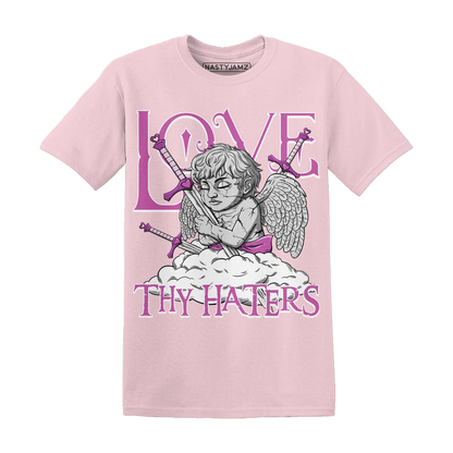 GS Hyper Violet 4s T Shirt Love Thy Haters Angel - NastyJamz