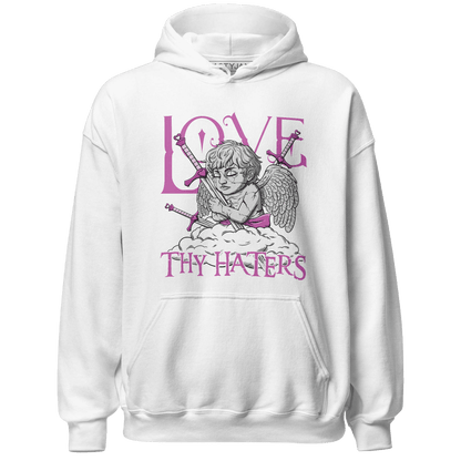 GS Hyper Violet 4s Hoodie Match Love Thy Haters Angel - NastyJamz