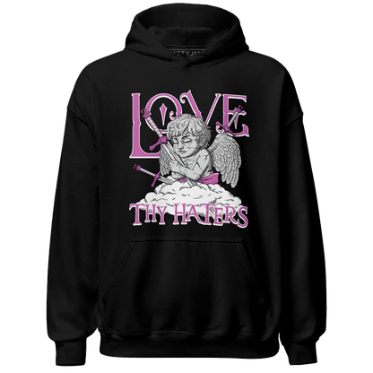 GS Hyper Violet 4s Hoodie Match Love Thy Haters Angel - NastyJamz