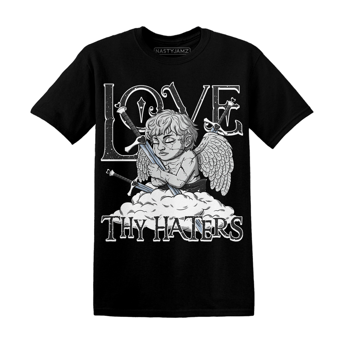 Reverse Oreo 6s T Shirt Match Love Thy Haters Angel - NastyJamz