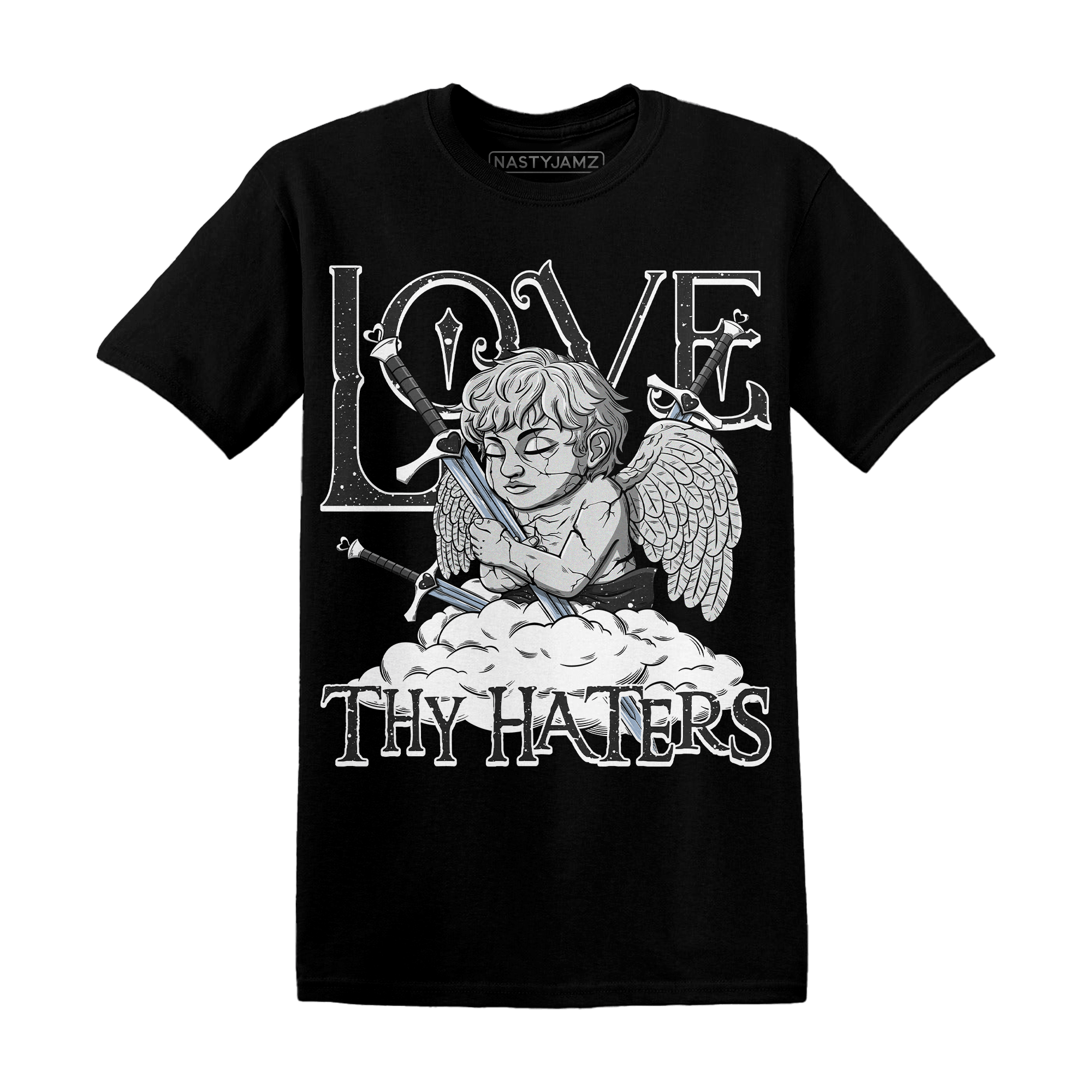 Reverse Oreo 6s T Shirt Match Love Thy Haters Angel - NastyJamz