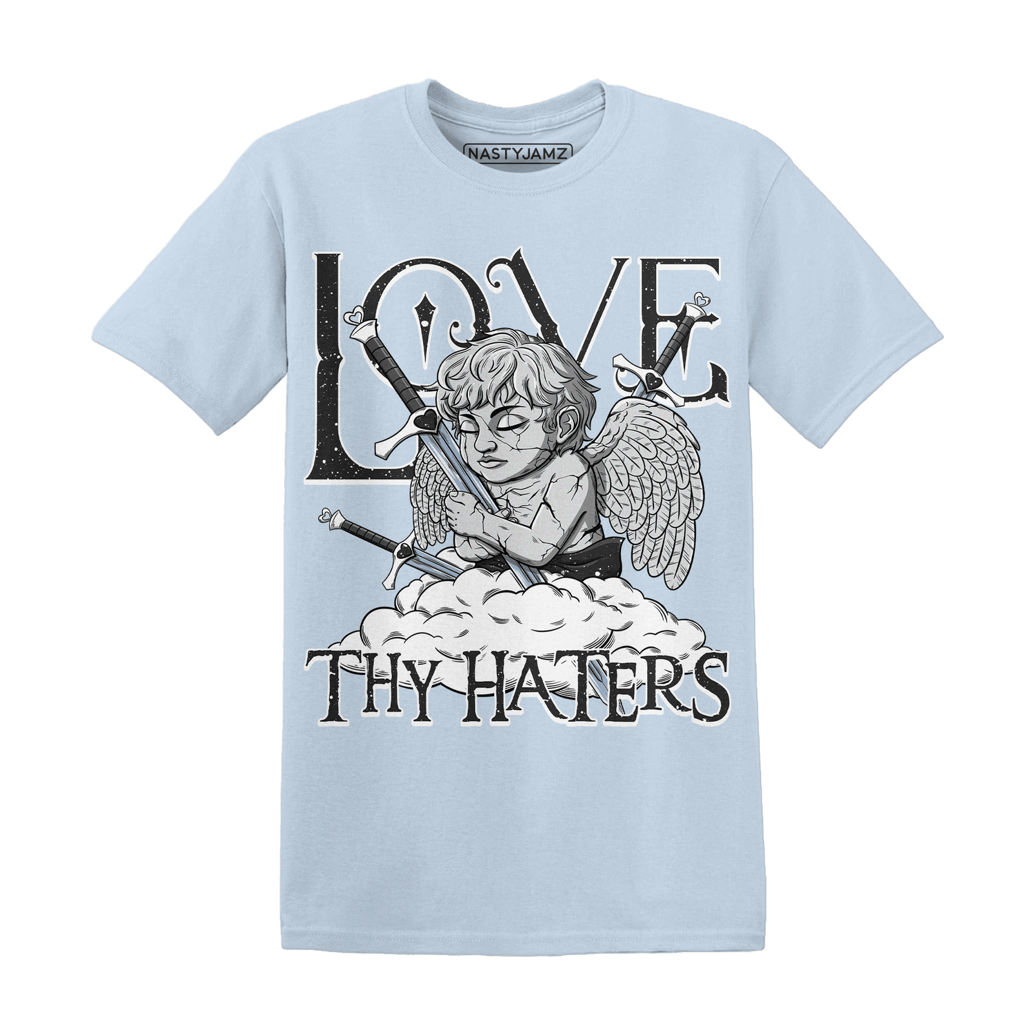 Reverse Oreo 6s T Shirt Match Love Thy Haters Angel - NastyJamz