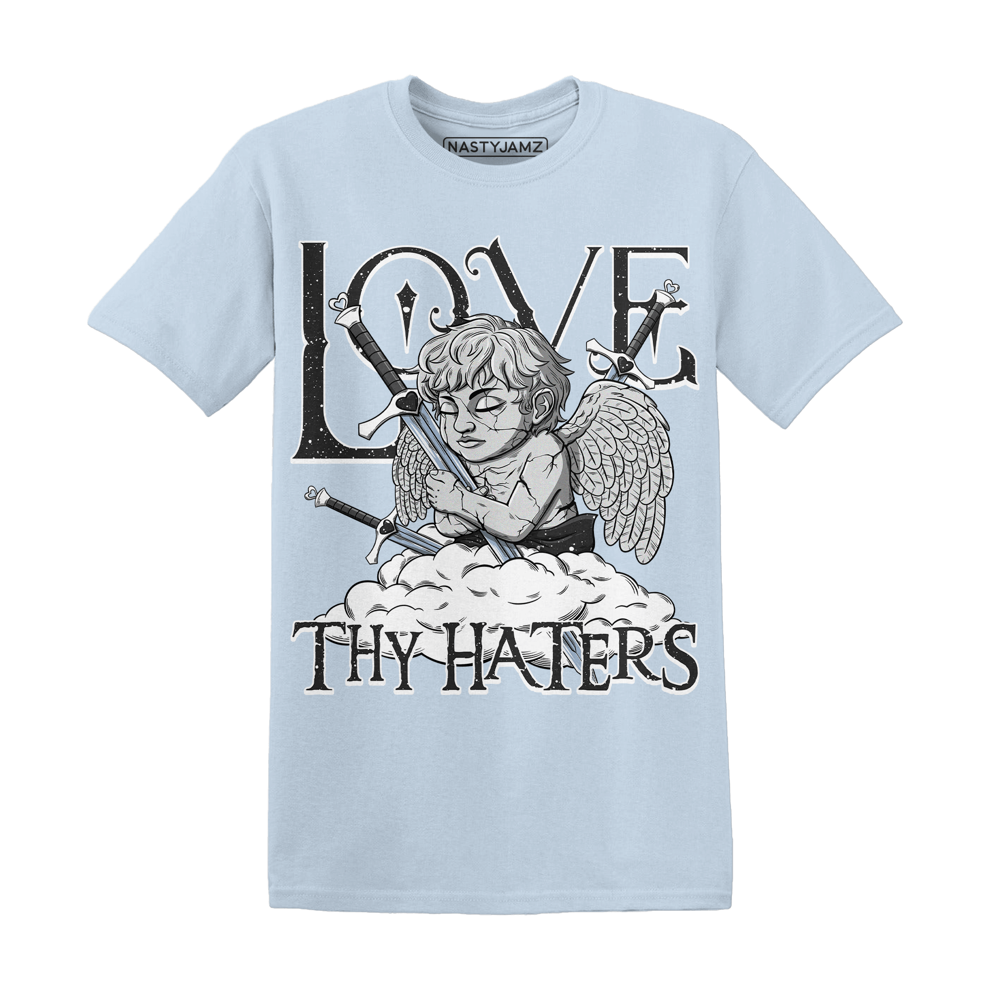 Reverse Oreo 6s T Shirt Match Love Thy Haters Angel - NastyJamz