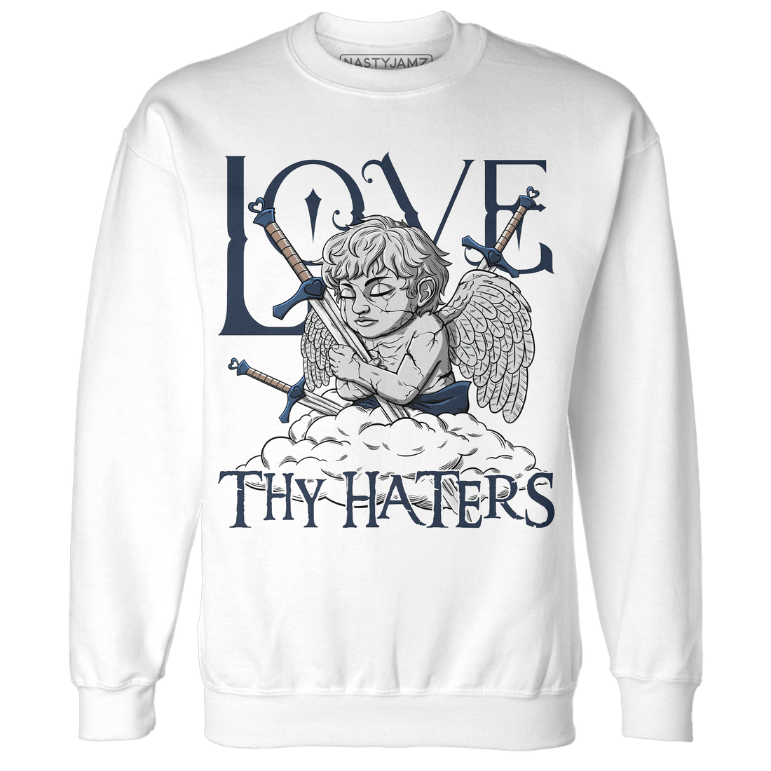 AM 1 86 Jackie RBS Sweatshirt Match Love Thy Haters Angel - NastyJamz