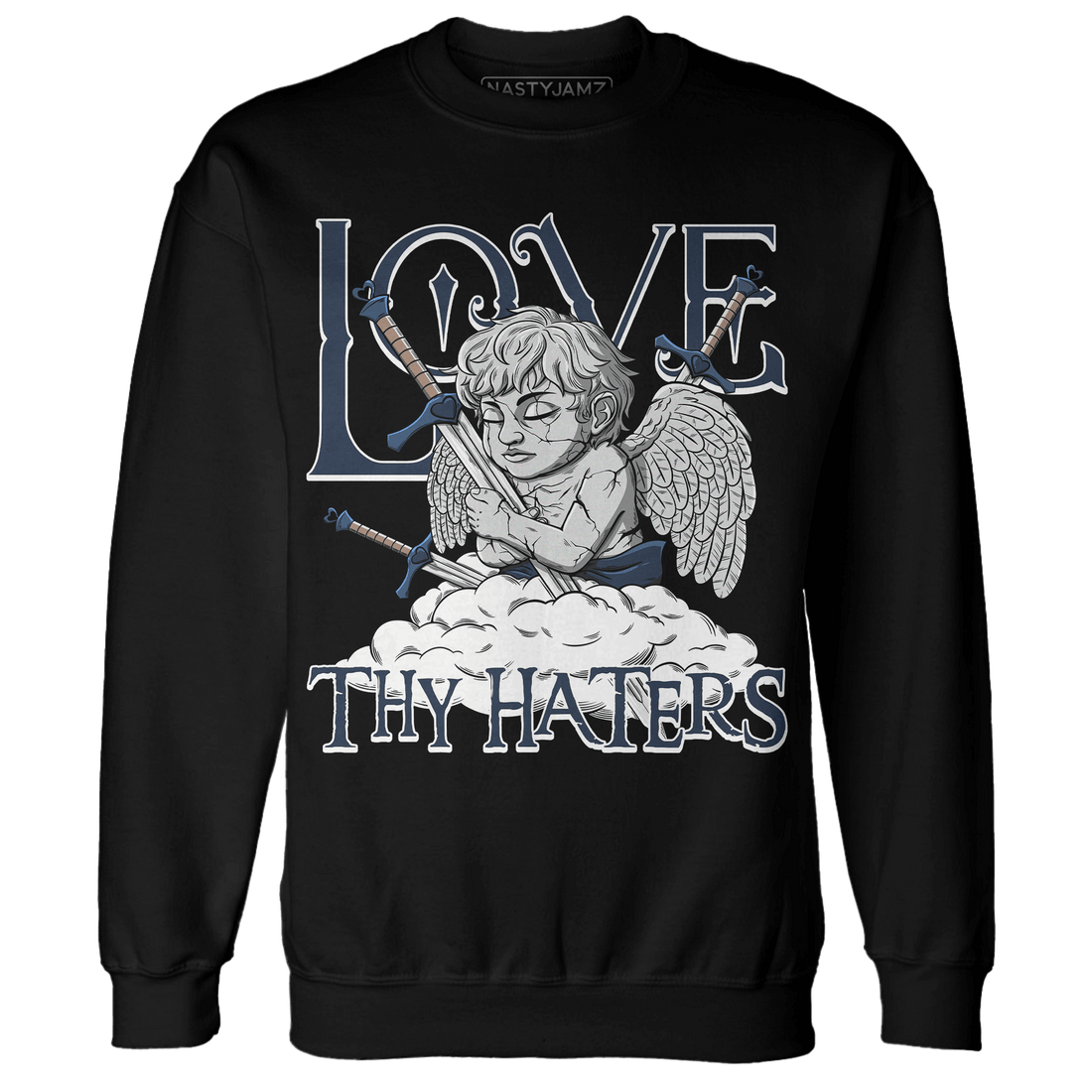 AM 1 86 Jackie RBS Sweatshirt Match Love Thy Haters Angel - NastyJamz
