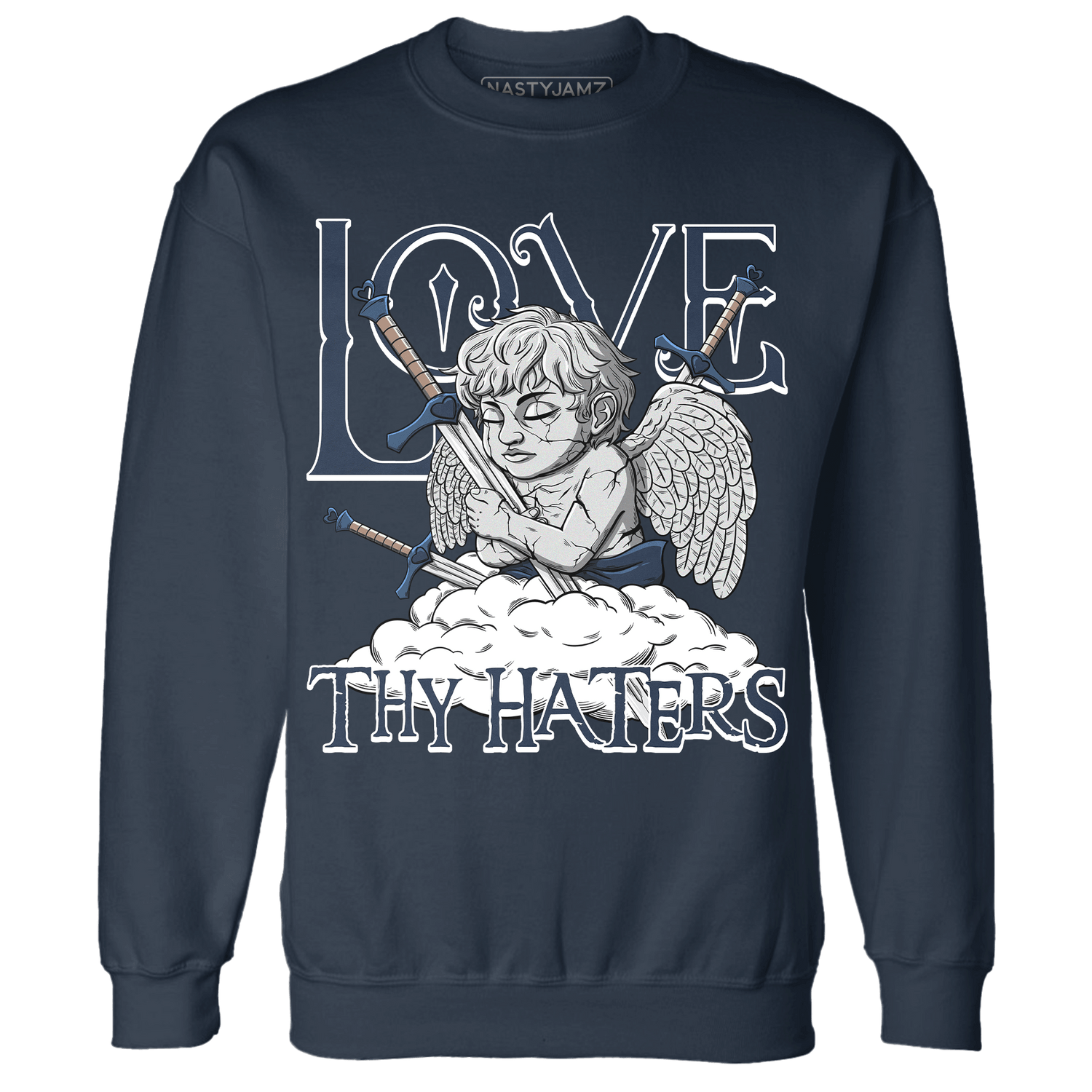 AM 1 86 Jackie RBS Sweatshirt Match Love Thy Haters Angel - NastyJamz