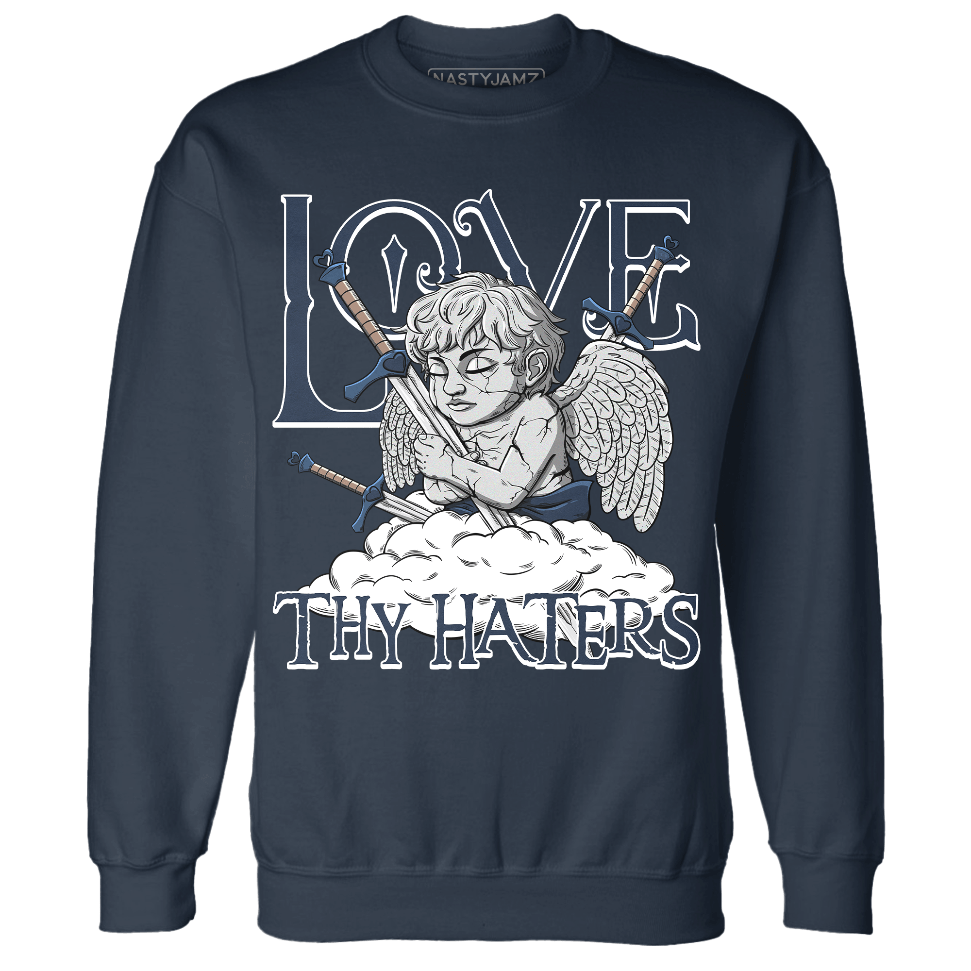 AM 1 86 Jackie RBS Sweatshirt Match Love Thy Haters Angel - NastyJamz
