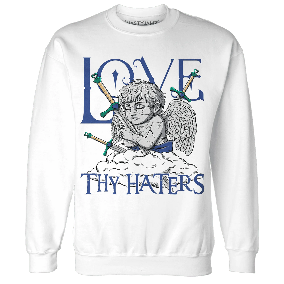 Dunk-Hyper-Royal-Malachite-NastyJamz-Sweatshirt-Match-Love-Thy-Haters-Angel