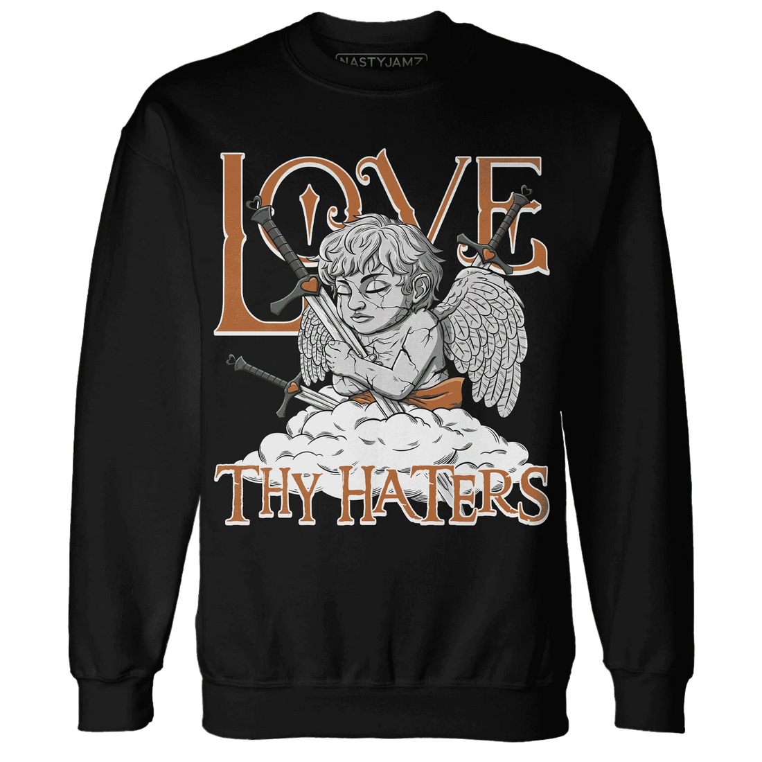 Dunk-Low-Ceramic-NastyJamz-Sweatshirt-Match-Love-Thy-Haters-Angel