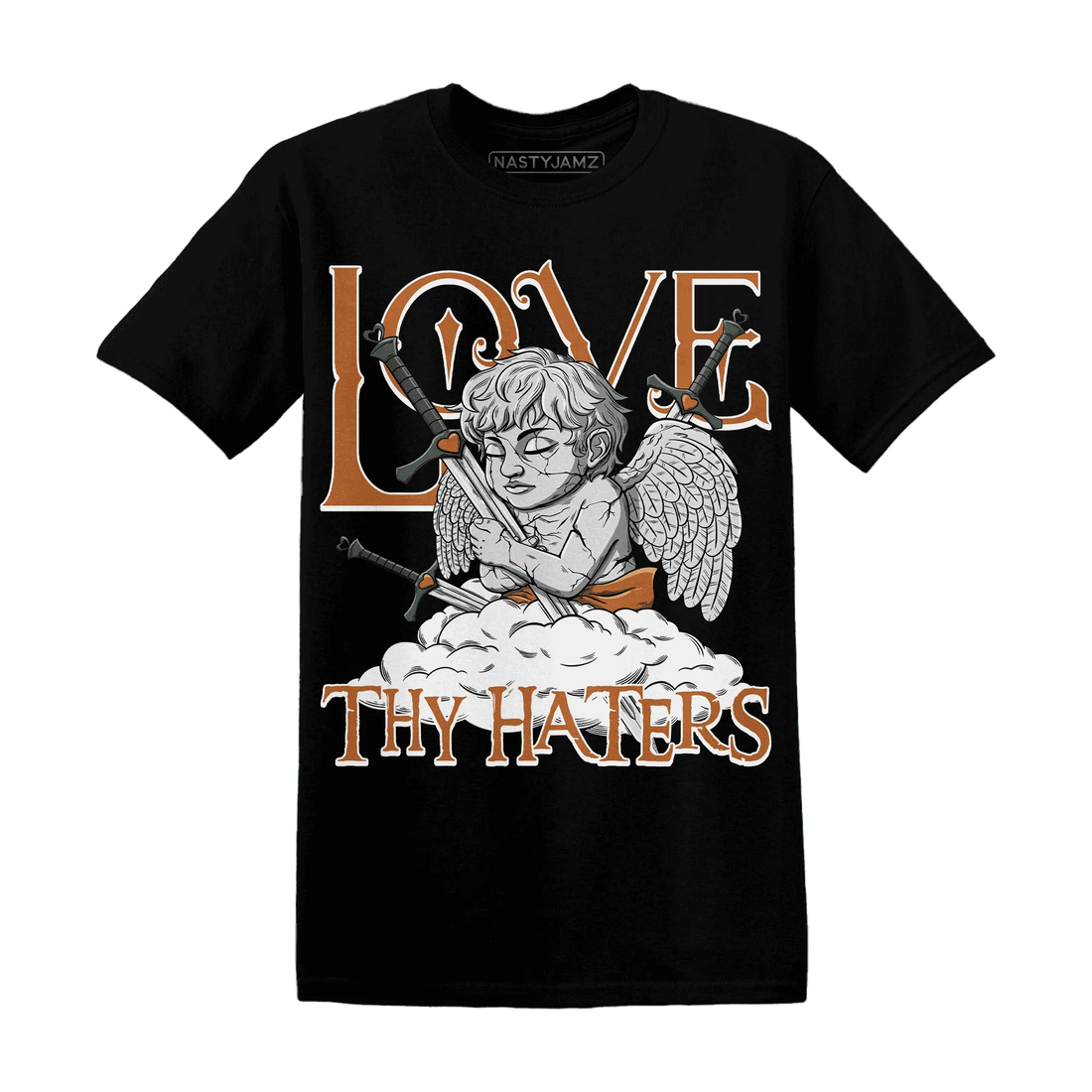 Dunk-Low-Ceramic-NastyJamz-T-Shirt-Match-Love-Thy-Haters-Angel
