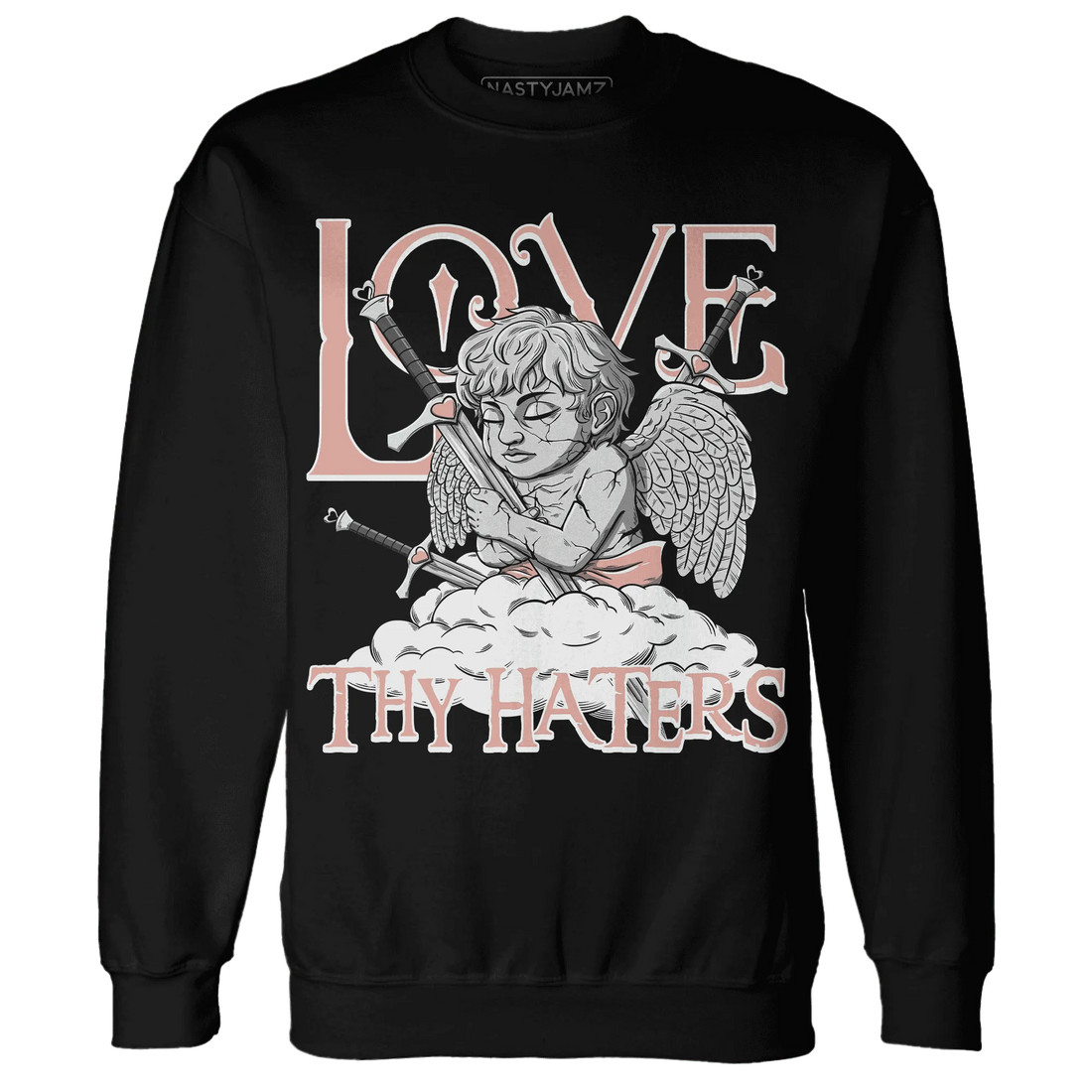 Dunk-Low-Glacier-Blue-Arctic-Orange-NastyJamz-Sweatshirt-Match-Love-Thy-Haters-Angel