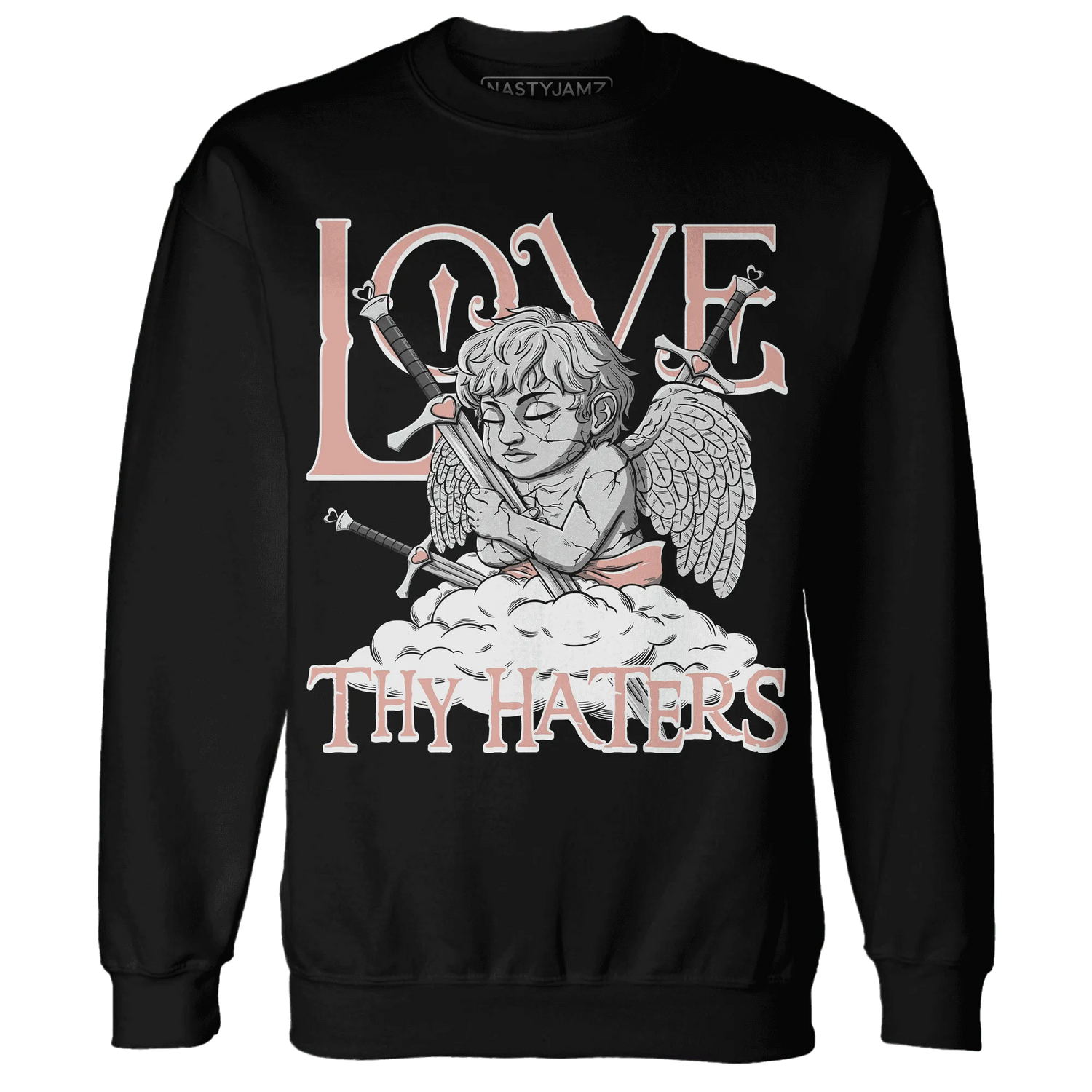 Dunk-Low-Glacier-Blue-Arctic-Orange-NastyJamz-Sweatshirt-Match-Love-Thy-Haters-Angel